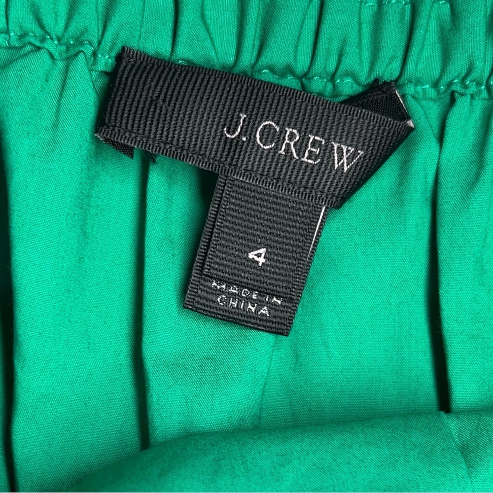 J. Crew Flutter Sleeve Blouse size 4 Kelly Green - Picture 5 of 6